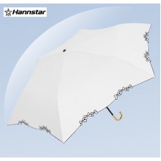 Mini Travel Folding Umbrella With Hook-Shaped Handle