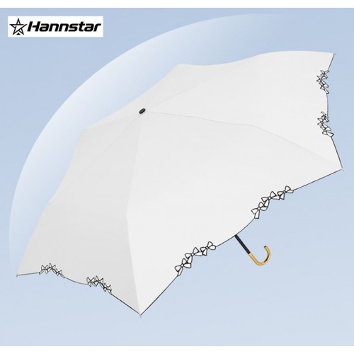 Mini Travel Folding Umbrella With Hook-Shaped Handle